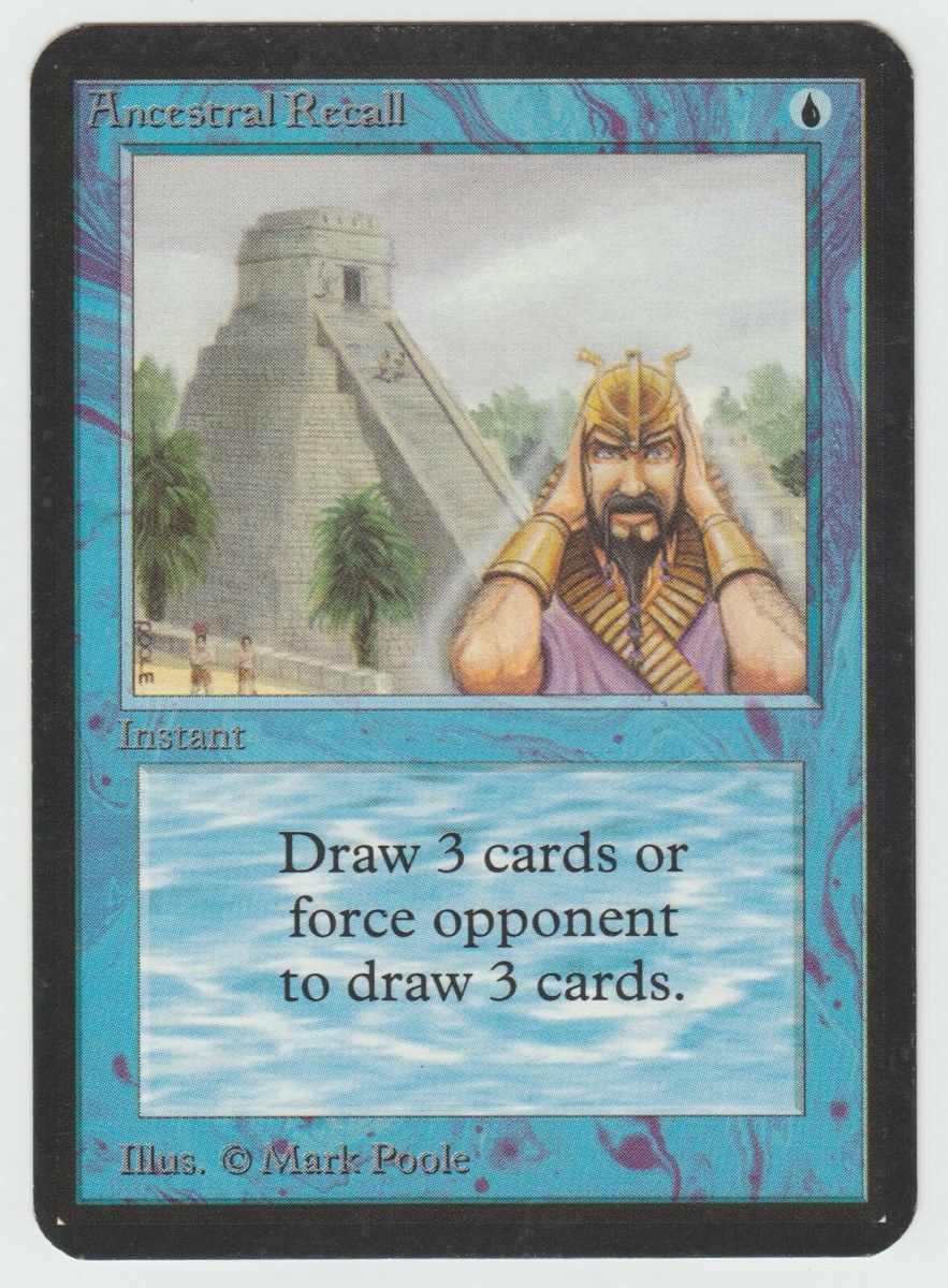 Ancestral Recall Magic card