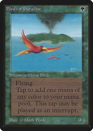 Birds of Paradise Magic card