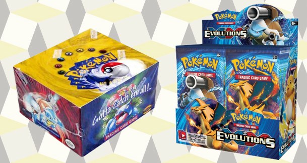 Sealed Pokémon booster boxes