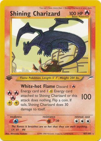 Shining Charizard Pokémon card